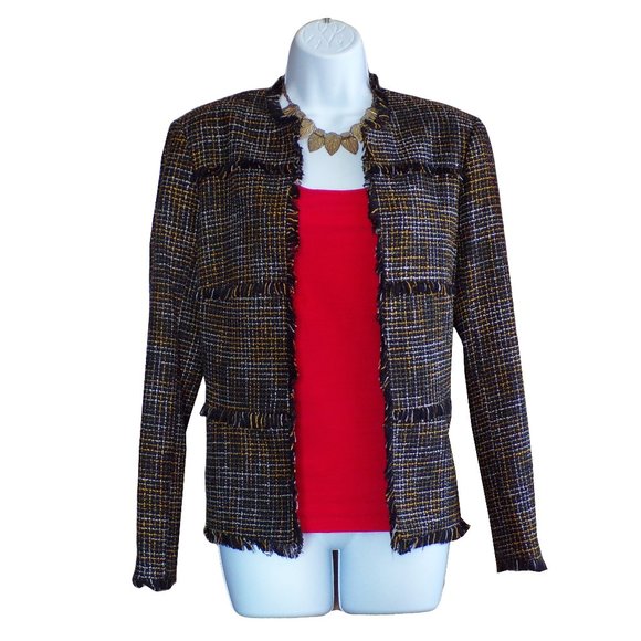 Multiples Frayed Jacket - Picture 2 of 8